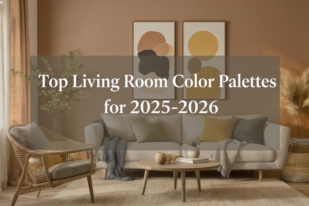Top Color Palettes for Living Room Furnishings in 2025-2026